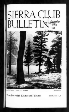 Sierra Club Bulletin 1954 Vol 39 No 7 September cover